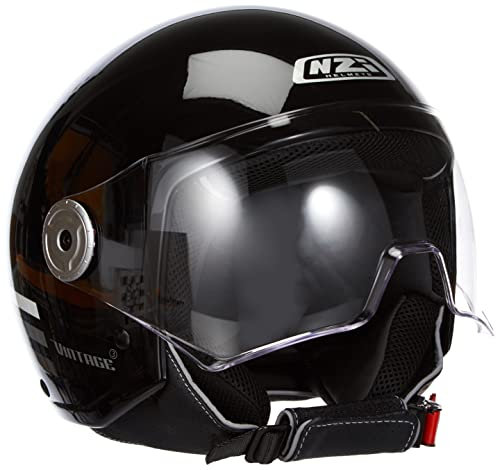 NZI Unisex-Adult Vintage 3 Helmet, TRIBAND Black&Antracite, L