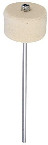 Jiayouy Weißer Filz Bass Drum Schlägel Kicktrommel Fußpedal Schlägel Percussion Instrument Zubehör Teil Edelstahl Schaft