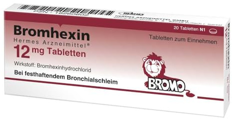 Bromhexin Hermes Arzneimittel 12 mg Tabletten, 20 St