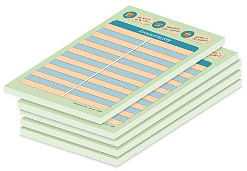 PRICARO Einkaufsliste Icon-grün, A6, 5 Stück
