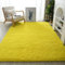 Lifup Teppich Shaggy Anti Rutsch Pflegeleicht, Rechteck Langflor Teppich für Wohnzimmer Schlafzimmer Kinderzimmer Gelb 100 x 160 cm