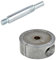 Gedotec Herraje de conexión grande para muebles, 1 juego excéntrico de 84 mm, incluye tacos atornillables y tornillo de conexión, FUERTE | Herraje de levas de zinc fundido a presión