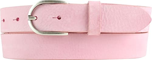 BELTINGER Ceinture femme en cuir de vachette souple pleine fleur look vintage 3 cm | Ceinture en cuir pour femme 30mm | Ceinture étroite look usé