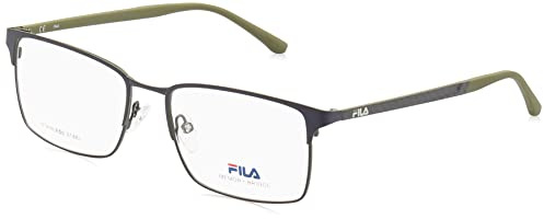 FILA Brille mit Sehstärke für Herren optional mit Sonnenbrillentönung oder Blaulichtfilter, Quadratisch, gefertigt aus Glas (inklusive Brillenetui)