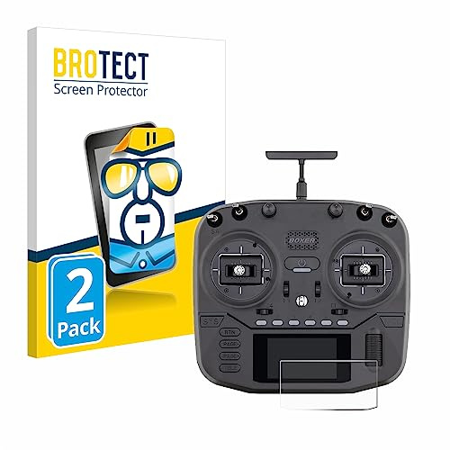 BROTECT Schutzfolie für Radiomaster Boxer | 2 Stück Transparenter Displayschutz Made in Germany Klare Displayschutz-Folie Clear Einfache Montage Case-Friendly