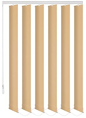 probath ERSATZLAMELLEN 8 Farben 250 cm LANG INDIVIDUELL KÜRZBAR AUSTAUSCHLAMELLEN LAMELLENVORHANG (Latte Macchiato, 20er Set)