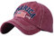Generisch Men's Breathable Hat with Usa Flag Baseball Cap Men's Women's Embroidered Usa Baseball Cap Dad Hat Usa Flag Breathable Baseball Cap