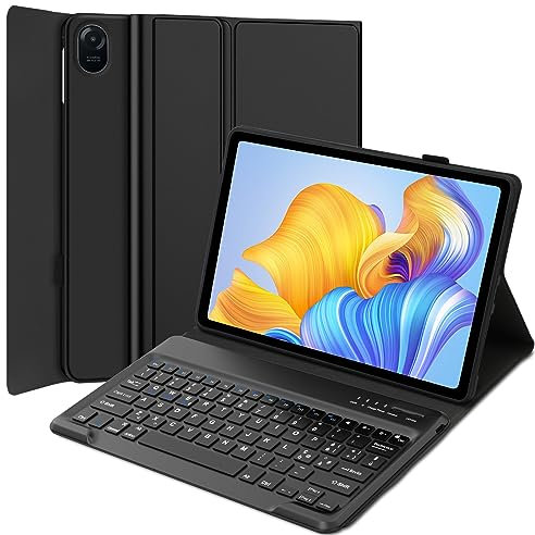 SENGBIRCH Custodia con Tastiera per Honor Pad 8 Tablet, Tastiera Bluetooth Italiano, Cover Honor Pad 8 12, Tastiera Wireless Staccabile per Magic UI 6.1, Android S, Android, iOS, Windows, PC, Nero