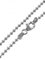 CC-Style - Kugelkette in 925 Sterling Silber - Halskette ohne Anhänger | Stärke: 1,2 mm - Länge: 42 cm