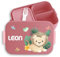 Kinder Bento Box Midi für Mepal Bentobox - Löwen - Brotbox süßer Löwe Lunchbox König der Tiere Vesperbox Leo I Lion - 900 ml - Rosa - brotdose kindergarten brotzeitbox mädchen kita tier lunch