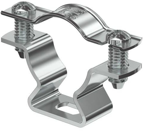 OBO ASL 733 25 ALU Abstandschelle mit Langloch 20-25mm, Alu, Silver