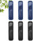 BEWOS Knife Fork & Spoon 6 Sätze, Tragbare Reisebesteck, Camping Besteck mit Etui, Wiederverwendbares plastik Messer Löffel Gabel Set, Spülmaschinenfest(Dunkelblau und Schwarz)