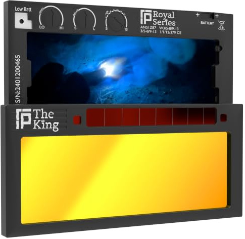 King 1.0 | Shade 5-13 Adjustable Gold Auto Darkening Welding Lens