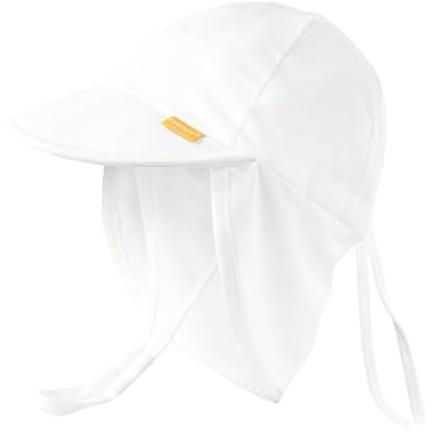 FURTALK Baby Kleinkind Sonnenhut UPF 50+ UV-Schutz Mädchen & Jungen Sommer Kappe Kinder Strand Mütze mit Verstellbarer Kinnriemen und Halsklappen