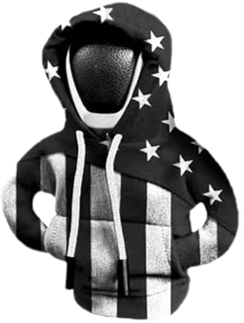 Oldmoom Schaltknauf Hoodie, Schalthebel Hoodie, Schaltknauf Abdeckung, US Flagge Auto Gangschaltung Hoodie, Auto Schaltknauf Abdeckung, Schalthebel Haube