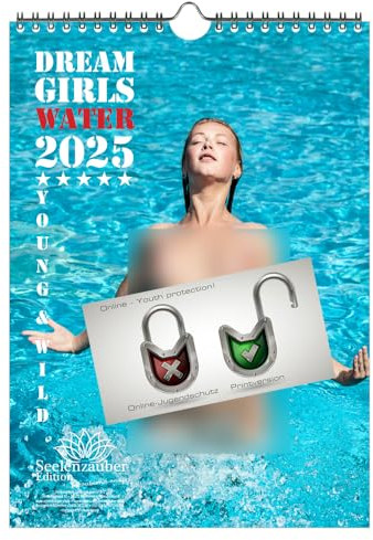 Sexy Water Girls DIN A4 Kalender für 2025 Erotik - Seelenzauber