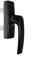 Sivenci - Manilla Abatible de Aluminio | Cremona Cuadrada Serie Europea | Maneta Apertura Interior 2 Palas | 177 x 34 x 64 | Color Negro | Derecha