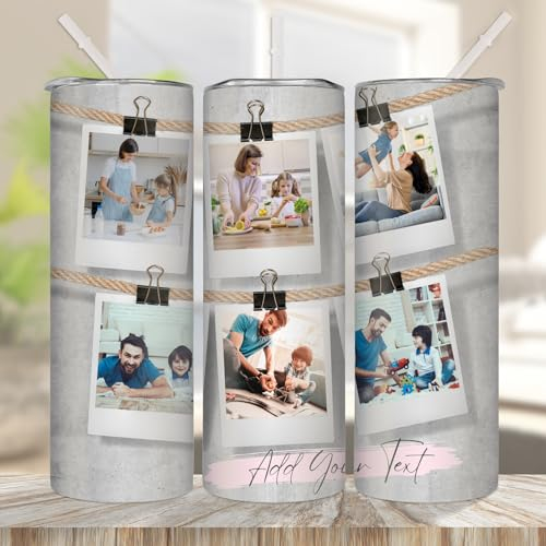 Gobelet Personnalisé Avec Photo De Famille, Tasse De Voyage, Texte Ou Image Pour La Fête Des Pères