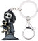 BAMAY Porte-clés en acrylique pour Halloween, poupée vaudou pour femmes et filles, accessoires de voiture, sac à dos, porte-monnaie, noir, Medium