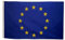 Flagtex Bandiera dell'Unione Europea (UE) Heavy Duty Nylon 210D con occhielli – 90 cm x 60 cm – Europa