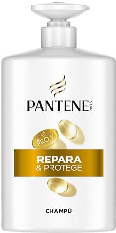 Pantene Pro-V Repara y Protege Champú 1 L, Dispensador, Pelo Seco Y Dañado. Limpia Y Protege Los Enlaces Capilares. Sin Siliconas. Active Nutri-Plex