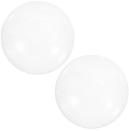 NUOBESTY 2Pcs Glass Paperweights - Clear Hemisphere Decorative Weights for Calligraphy, Sewing, Crafting & Tabletop Display - Heavy Duty Craft Holders for Artists