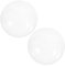 NUOBESTY 2Pcs Glass Paperweights - Clear Hemisphere Decorative Weights for Calligraphy, Sewing, Crafting & Tabletop Display - Heavy Duty Craft Holders for Artists