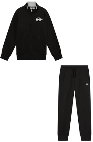 Champion Legacy Jungen Sweatsuits Fleece, XS, Schwarz, Schwarz, XS