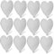 BUGUUYO 12 Stk stark haftender Aufhänger Herzen spurloser Aufhänger für Badezimmer Klebehaken für Handtücher edelstahlhaken wall hooks Metallhaken für die Küche wandmontierter Haken Silver