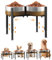 Elevated Dog Bowl Stand, Upgrade Metal Dog Feeder, 4 Adjustable Heights 7-10.6 and Width 5-10, No Spill Raised Pet Bow Holder for Small, Medium and Large Dogs Indoor Outdoor (Double Dog Bowl Stand)