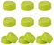 12pcs Narrow Baby Bottle Caps for Dr Brown, BPA-Free Travel Bottle Caps Leakproof Baby Bottle Storage Lids with Sealing Gasket Replacement Parts for Medela Ameda (Green)
