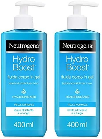 Neutrogena Hydro Boost Loción Corporal Hidratante en Gel, 400 ml (Packung mit 2)
