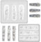 Lot de 2 moules à ongles en silicone pour fleurs, jolis outils pour breloques, décorations exquises pour femmes, fabrication d'outils et d'accessoires de décoration
