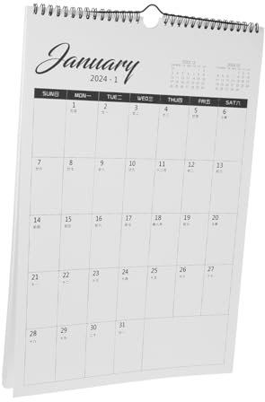 JEWEDECO Wandkalender Planer Monatskalender Zum Aufhängen Bedruckt Mit Viel Platz Zum Schreiben Praktischer Büro Haushaltskalender Für Terminplanung Und Zeitmanagement