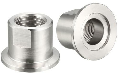 FRAOMHFW Adaptador de vacío SS304 KF-16 KF-25 KF-40 KF-50 1/8'' 1/4'' 3/8'' 1/2'' 3/4'' 1'' BSPP (Hembra)(KF25,1/8)