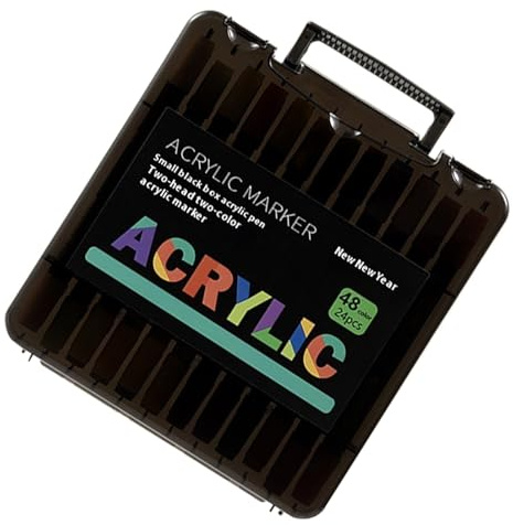 Paint Markers, Double Tip Ceramic Paint Markers, Quick Dry Waterproof Art Supplies for Glass Decorations and Home Decor