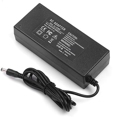 Adaptador de Corriente de 12 V y 7 A, convertidor de CA de 100 a 240 V, Fuente de alimentación de CC de 12 V y 7 A, 7000 mA, 5,5 mm x 2,1 mm para CCTV LED.