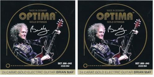 Optima Signature Brian May 009/042 gold (Packung mit 2)