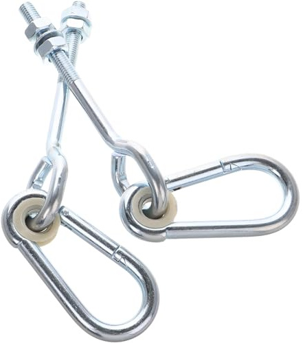 Healifty 2pcs Heavy Duty Swing Hooks for Ceiling Mounting Swing Hangers for Indoor and Outdoor