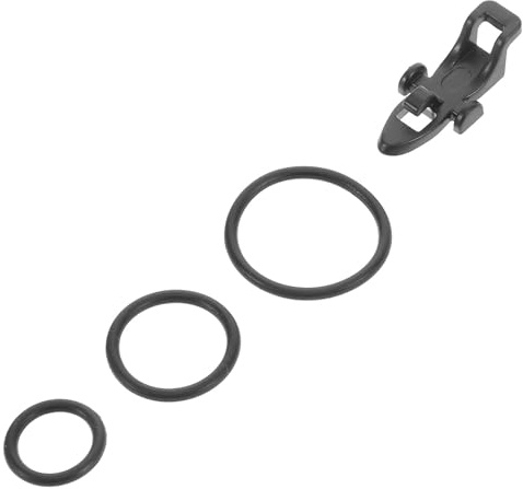 LABRIMP 10 Pièces Supports de à Pêche pour Bateau Hameçon de Pêche Phosphorescent Dissimulé avec Tapis de Protection pour Canne, Anneaux Élastiques et O-Rings, pour Canne à Pêche