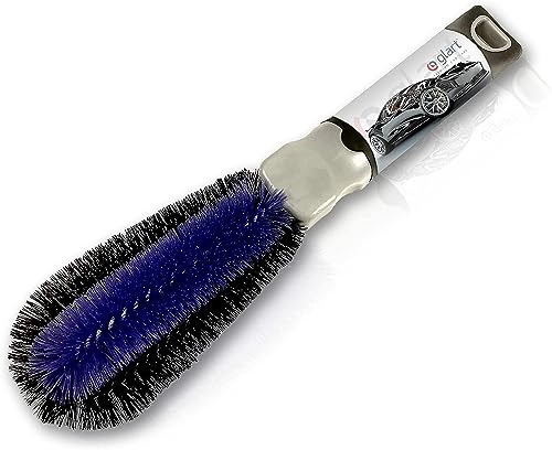 Glart Spazzola per Cerchioni in Alluminio e Acciaio, Nero/Blu