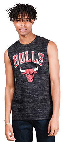 Ultra Game Men's NBA Jersey Tank Top Mesh Sleeveless Muscle T-Shirt, Golden State Warriors, Black Space Dye, X-Large