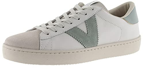 victoria Basket Unisex Berlín Piel & Piezas En Contraste & Puntera Serraje 1126142 para Adulto Jade 38