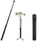 Dazzne Aluminum Alloy Handheld Extension Rod Selfie Stick with 1/4 Screw Adapter Four Sections Expand 17 cm - 74 cm Compatible for DJI OSMO Mobile 3 2/Gimbal Stabilizer Feiyu/Zhiyun Smooth Q & 4.
