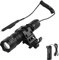 WESLITE Tactical Torch LED Rechargeable, 1200 Lumens Super Bright Matte Black Tactical Flashlight for Hunting with Pressure Pad, QD Offset Rail Mount and Battery Charger Zoomable & 5 Modes