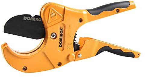 DOMINOX 64 mm (2 1/2) Rohrschneider, professioneller Schnitt PEX, PVC und PPR Rohre usw, Sk5 Klinge und Körper aus Aluminiumlegierung, Einhand-Schnellschneidewerkzeug für das Rohr.