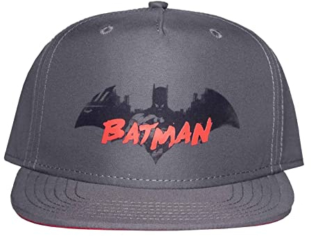 Batman DC Comics Kids Baseball Cap Logo Nue offiziell Grau Snapback