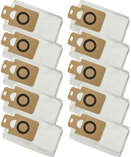 Odashen 10 sacchetti per aspirapolvere Xiaomi Dreame Bot Z10 Pro / L10 Plus a vuoto automatico, 4 l, pezzi di ricambio