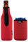 Beer Bottle Sleeve Insulators 12oz 330ml Standard Beer Bottle Cooler Covers Zip-up Bottle Jacket 12OZ Standard Can Sleeves Coolie Neoprene Insulator (Red)