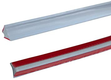 Grey PVC Quadrant Trim,Flexible Laminate Beading Self Adhesive Plastic Wall Corner Edging Strip for Worktop Ceiling Floor,Caulk Moulding Skirting Board Trim(2.5M,12mm*6mm)